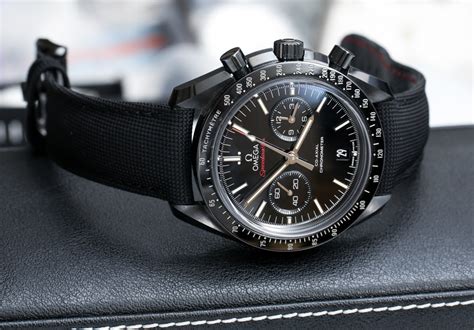 omega dark side of the moon black black fake|omega speedmaster black black.